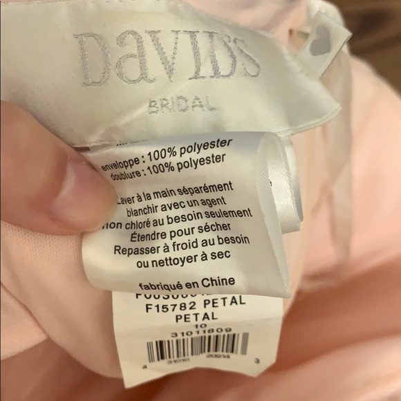 David’s Bridal Mesh Long Versa Bridesmaid Dress 10 - Picture 4 of 8